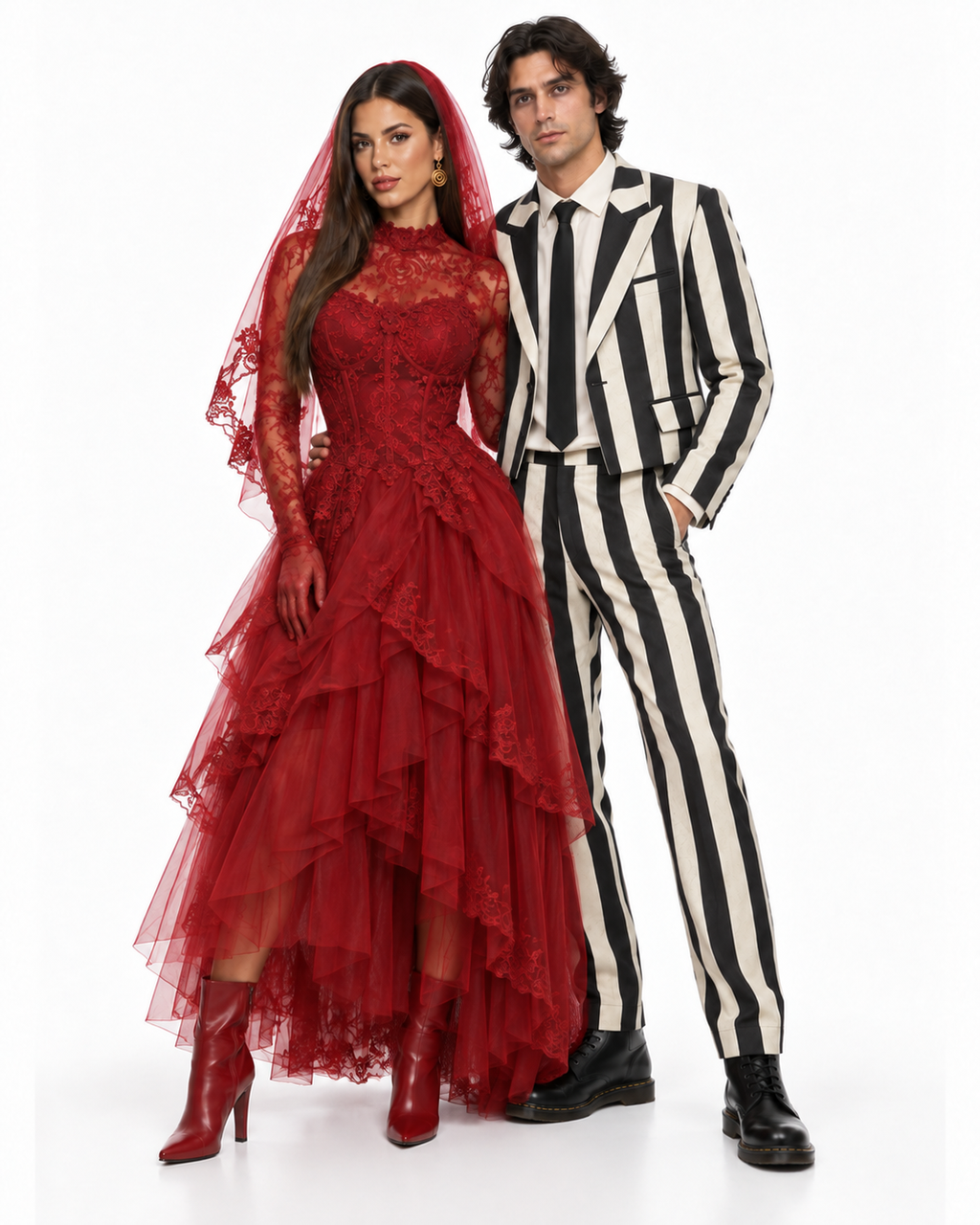 Crimson Afterlife Bride Costume Set