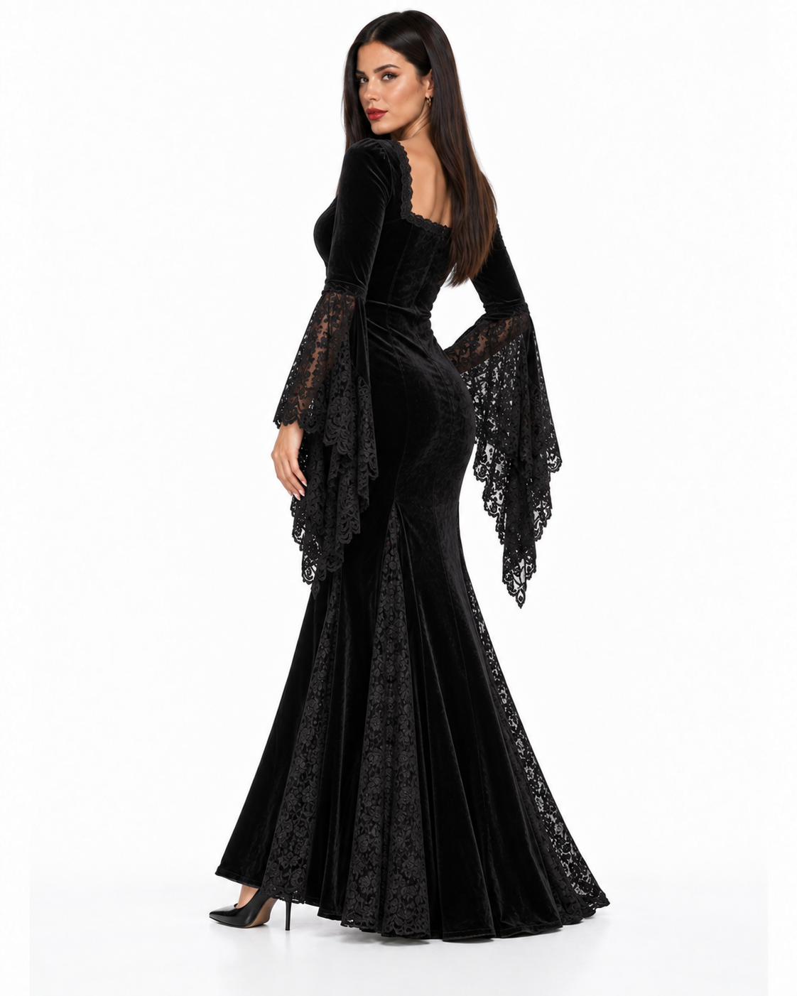 Gothic Matriarch Velvet Gown Costume