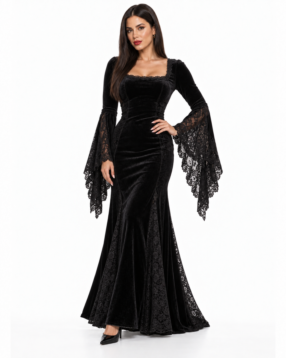 Gothic Matriarch Velvet Gown Costume