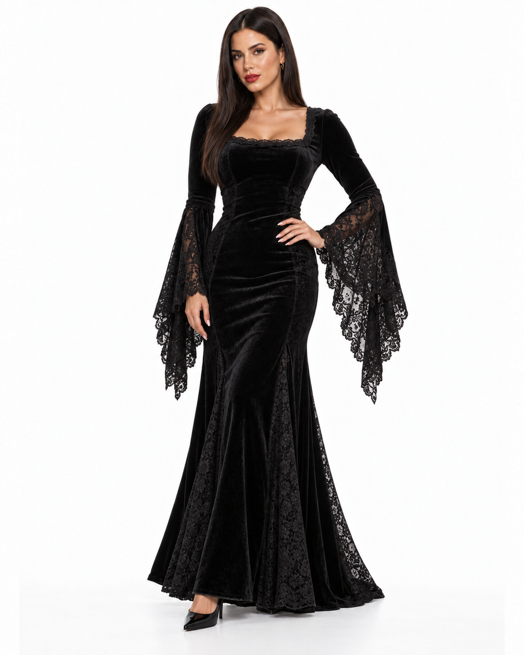 Gothic Matriarch Velvet Gown Costume