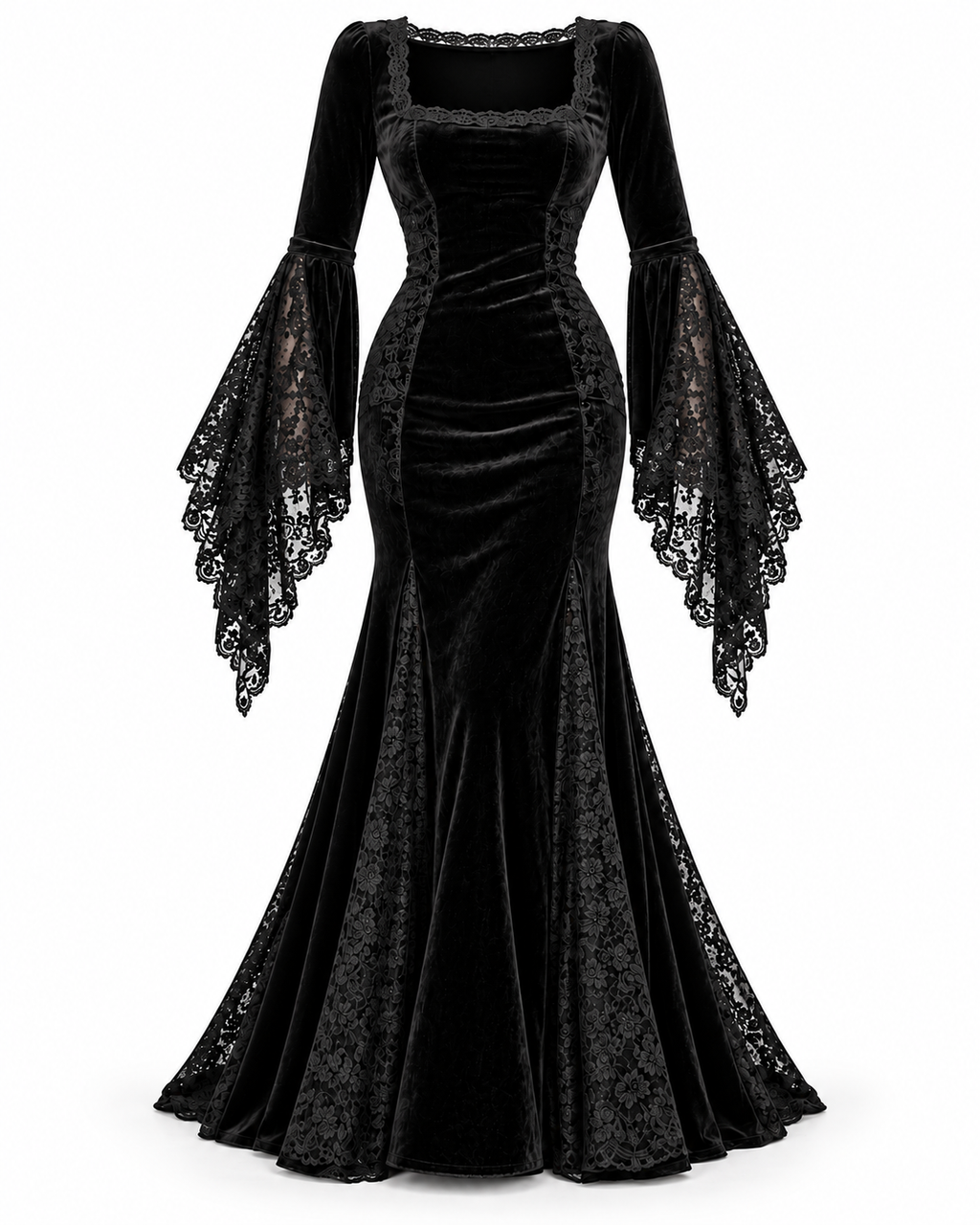 Gothic Matriarch Velvet Gown Costume