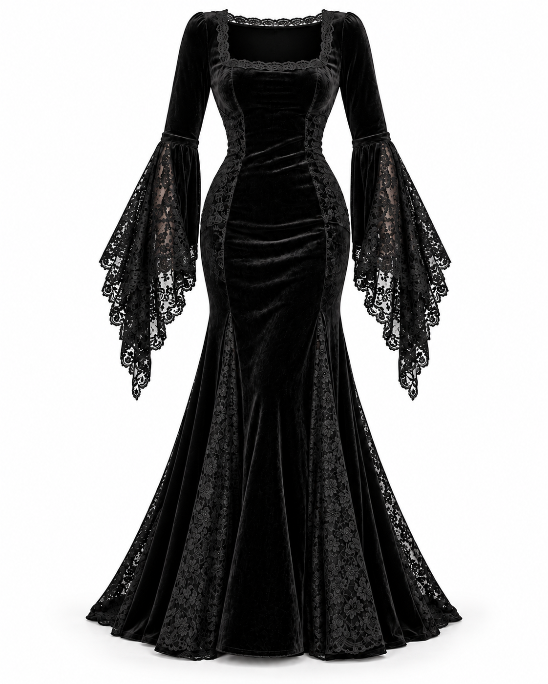 Gothic Matriarch Velvet Gown Costume