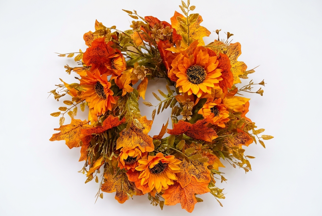 Homemade Harvest Autumn Wreath